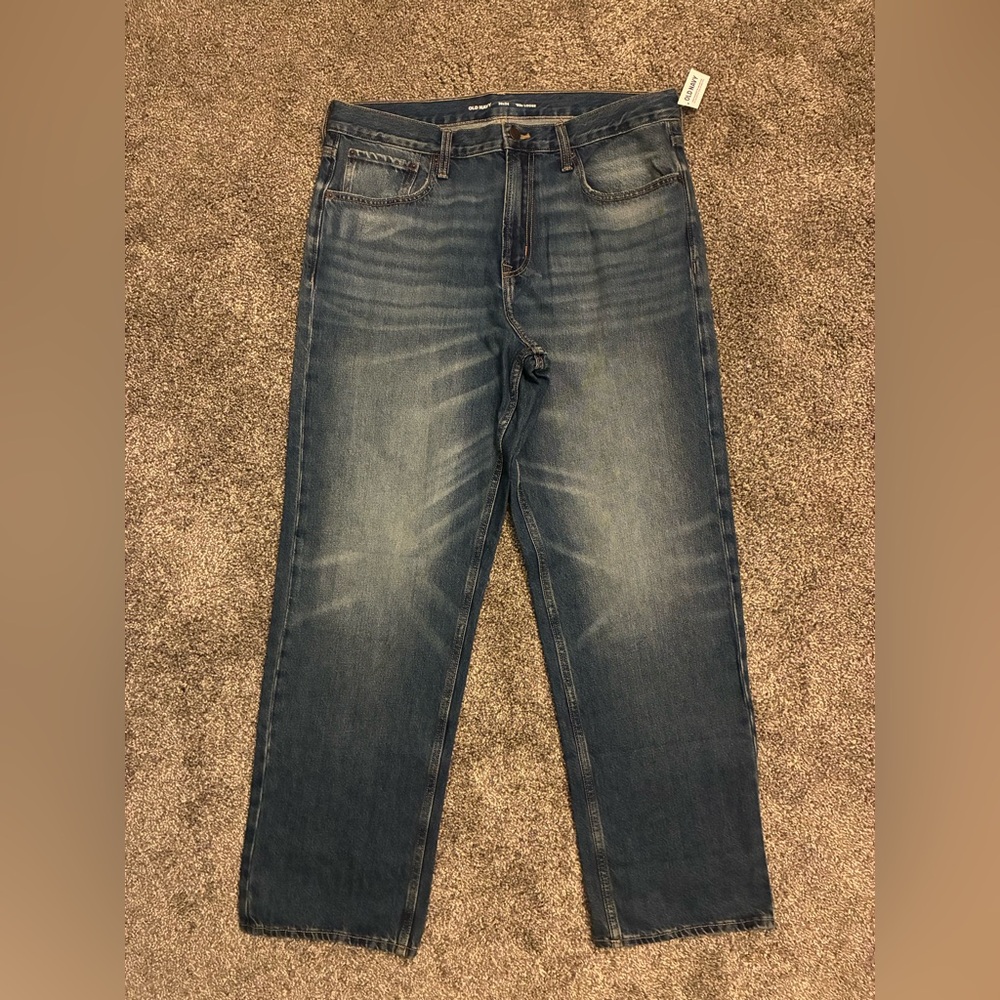 Old Navy Men's 90’s Loose Jeans in Dark Blue